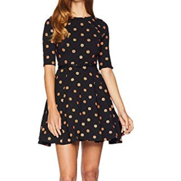 Unique Vintage Dresses & Skirts - Unique Vintage pumpkin dress with belt sz L
